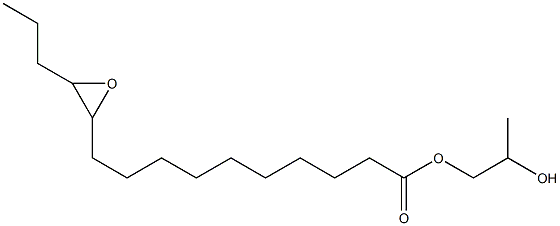 11,12-Epoxypentadecanoic acid 2-hydroxypropyl ester 结构式