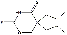 5,6-Dihydro-5,5-dipropyl-2H-1,3-oxazine-2,4(3H)-dithione 结构式