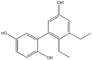 5',6'-Diethyl-1,1'-biphenyl-2,3',5-triol 结构式