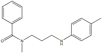 N-Methyl-N-[3-((p-tolyl)amino)propyl]benzamide 结构式