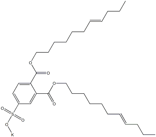 4-(Potassiosulfo)phthalic acid di(7-undecenyl) ester 结构式