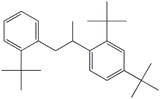 2-(2,4-Di-tert-butylphenyl)-1-(2-tert-butylphenyl)propane 结构式