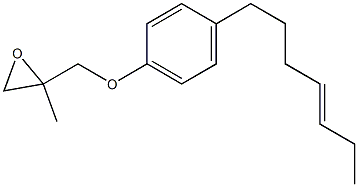 4-(4-Heptenyl)phenyl 2-methylglycidyl ether 结构式