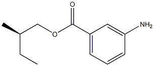 (-)-m-Aminobenzoic acid (R)-2-methylbutyl ester 结构式