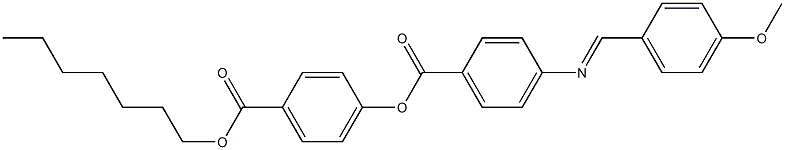 4-[4-(4-Methoxybenzylideneamino)benzoyloxy]benzoic acid heptyl ester 结构式