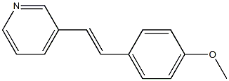 3-(4-Methoxystyryl)pyridine 结构式