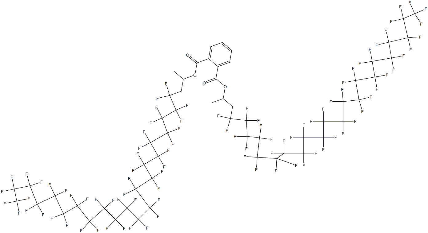 Phthalic acid di[2-(pentatetracontafluorodocosyl)-1-methylethyl] ester 结构式