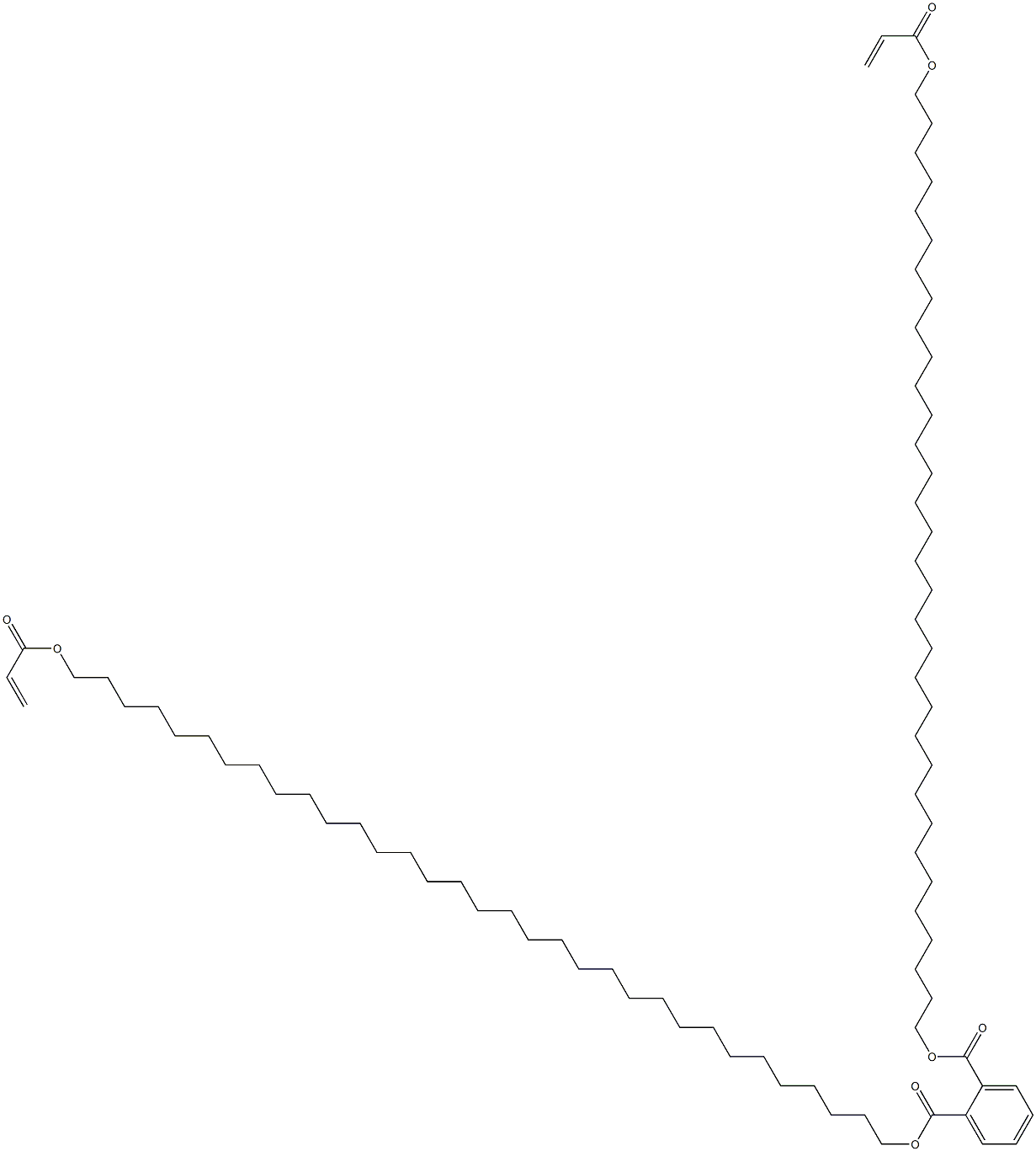 Phthalic acid bis(33-acryloyloxytritriacontan-1-yl) ester 结构式