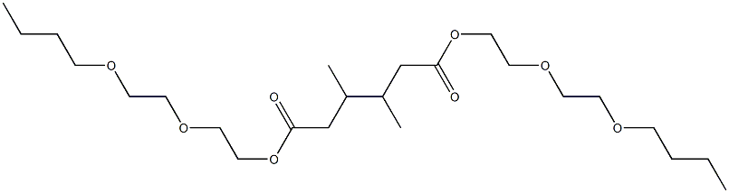 3,4-Dimethyladipic acid bis[2-(2-butoxyethoxy)ethyl] ester 结构式