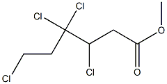 3,4,4,6-Tetrachlorocaproic acid methyl ester 结构式