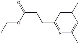 3-(4,6-Dimethylpyridin-2-yl)propionic acid ethyl ester 结构式