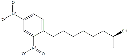 [S,(-)]-2,4-Dinitrophenyl-1-methyl(1-2H)heptyl sulfide 结构式