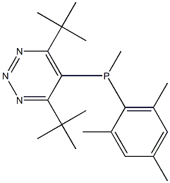 4,6-Di(tert-butyl)-5-[(methyl)mesitylphosphino]-1,2,3-triazine 结构式