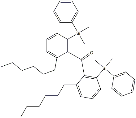 6-(Phenyldimethylsilyl)hexylphenyl ketone 结构式