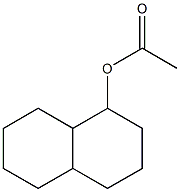 Acetic acid decahydronaphthalen-1-yl ester 结构式