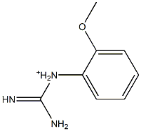 1-[2-Methoxyphenyl]guanidinium 结构式