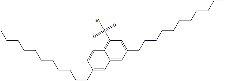 3,6-Diundecyl-1-naphthalenesulfonic acid 结构式
