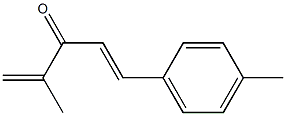 1-(4-Methylphenyl)-4-methyl-1,4-pentadien-3-one 结构式