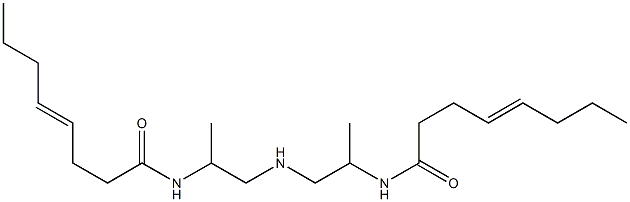 N,N'-[Iminobis(1-methyl-2,1-ethanediyl)]bis(4-octenamide) 结构式