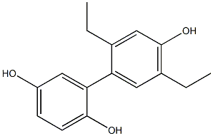 2',5'-Diethyl-1,1'-biphenyl-2,4',5-triol 结构式