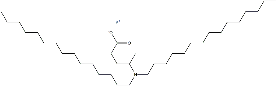 4-(Dipentadecylamino)valeric acid potassium salt 结构式