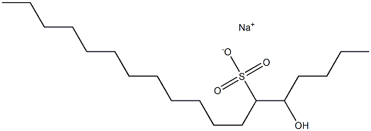 5-Hydroxyoctadecane-6-sulfonic acid sodium salt 结构式