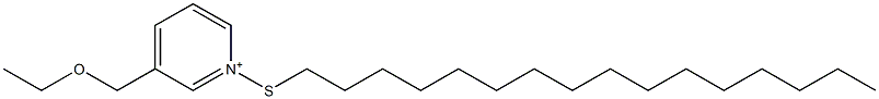 3-(Ethoxymethyl)-1-(hexadecylthio)pyridinium 结构式