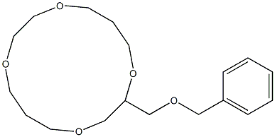 2-Benzyloxymethyl-1,4,8,11-tetraoxacyclotetradecane 结构式