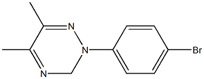 5,6-Dimethyl-2-(p-bromophenyl)-2,3-dihydro-1,2,4-triazine 结构式