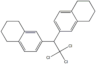 2,2-Bis(5,6,7,8-tetrahydronaphthalen-2-yl)-1,1,1-trichloroethane 结构式