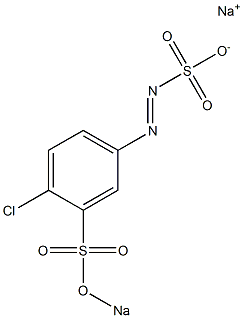 4-Chloro-3-(sodiosulfo)benzenediazosulfonic acid sodium salt 结构式