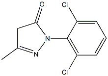1-(2,6-Dichlorophenyl)-3-methyl-5(4H)-pyrazolone 结构式