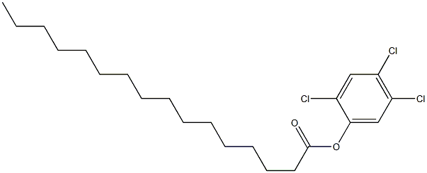 Hexadecanoic acid 2,4,5-trichlorophenyl ester 结构式