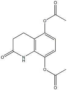 5,8-Diacetoxy-3,4-dihydro-2(1H)-quinolinone 结构式