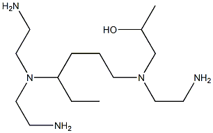 1-[N-(2-Aminoethyl)-N-[4-[bis(2-aminoethyl)amino]hexyl]amino]-2-propanol 结构式