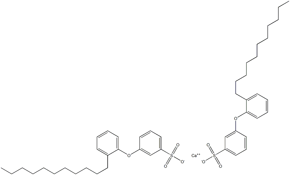 Bis[3-(2-undecylphenoxy)benzenesulfonic acid]calcium salt 结构式
