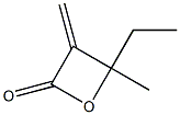 4-Ethyl-4-methyl-3-methyleneoxetan-2-one 结构式