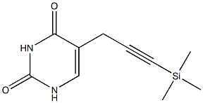 5-(3-Trimethylsilyl-2-propynyl)uracil 结构式