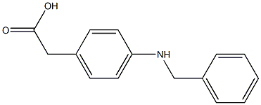 2-[p-(Benzylamino)phenyl]acetic acid 结构式