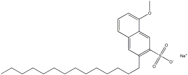 8-Methoxy-3-tetradecyl-2-naphthalenesulfonic acid sodium salt 结构式