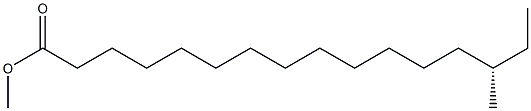 [S,(+)]-14-Methylhexadecanoic acid methyl ester 结构式