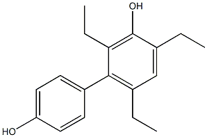 2,4,6-Triethyl-1,1'-biphenyl-3,4'-diol 结构式