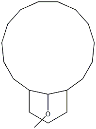 18-Methoxybicyclo[12.3.1]octadecane 结构式