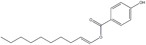 4-Hydroxybenzoic acid 1-decenyl ester 结构式