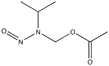 Acetic acid (isopropylnitrosoamino)methyl ester 结构式