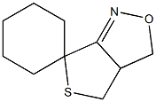 3a,4-Dihydrospiro[3H,6H-1-aza-2-oxa-5-thiapentalene-6,1'-cyclohexane] 结构式