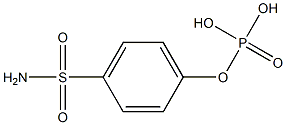 Phosphoric acid [4-(aminosulfonyl)phenyl] ester 结构式