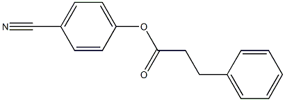 3-Phenylpropionic acid 4-cyanophenyl ester 结构式