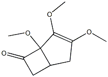 1,2,3-Trimethoxybicyclo[3.2.0]hept-2-en-7-one 结构式