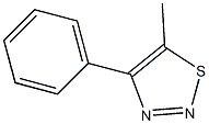 4-(Phenyl)-5-methyl-1,2,3-thiadiazole 结构式